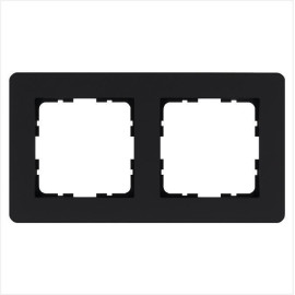 Рамка 2-м G-Flex черн. матов. soft touch Jasmart G1102PB