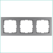 Рамка 3-м G-Classic алюм. Jasmart G1003S