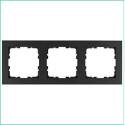 Рамка 3-м G-Classic антрацит Jasmart G1003B