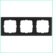 Рамка 3-м G-Classic черн. матов. soft touch Jasmart G1003PB