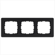 Рамка 3-м G-Flex черн. матов. soft touch Jasmart G1103PB