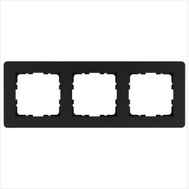 Рамка 3-м G-Flex черн. матов. soft touch Jasmart G1103PB