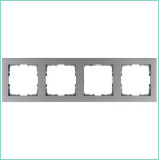 Рамка 4-м G-Classic алюм. Jasmart G1004S