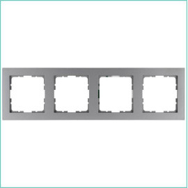 Рамка 4-м G-Classic алюм. Jasmart G1004S