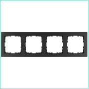 Рамка 4-м G-Classic антрацит Jasmart G1004B