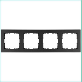 Рамка 4-м G-Classic антрацит Jasmart G1004B