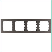 Рамка 4-м G-Classic мокко Jasmart G1004Z