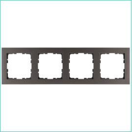 Рамка 4-м G-Classic мокко Jasmart G1004Z