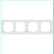 Рамка 4-м G-Flex бел. глянцевый Jasmart G1104W