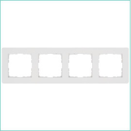 Рамка 4-м G-Flex бел. глянцевый Jasmart G1104W