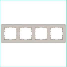 Рамка 4-м G-Flex тауп Jasmart G1104T