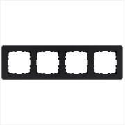 Рамка 4-м G-Flex черн. матов. soft touch Jasmart G1104PB