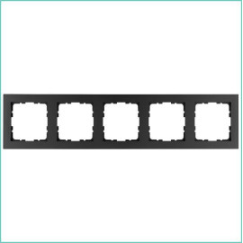 Рамка 5-м G-Classic антрацит Jasmart G1005B