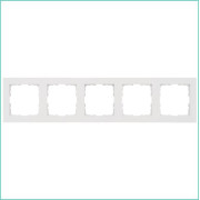 Рамка 5-м G-Classic бел. глянцевый Jasmart G1005W