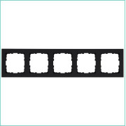 Рамка 5-м G-Classic черн. матов. soft touch Jasmart G1005PB