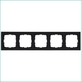 Рамка 5-м G-Classic черн. матов. soft touch Jasmart G1005PB