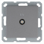 Розетка телевизионная оконечная TV Ф9.5мм механизм алюм. Jasmart G6001S