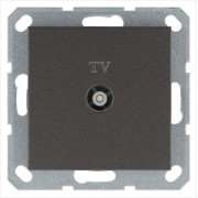 Розетка телевизионная оконечная TV Ф9.5мм механизм мокко Jasmart G6001Z