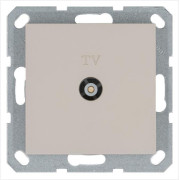 Розетка телевизионная оконечная TV Ф9.5мм механизм тауп Jasmart G6001T