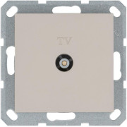 Розетка телевизионная проходная TV Ф9.5мм механизм тауп Jasmart G6002T