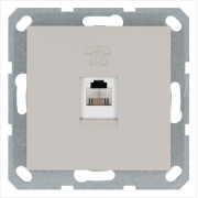 Розетка телефонная 1-м RJ11 механизм тауп JasmartG6101T