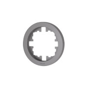 Рамка 1-м OSEN горизонт. круглая сер. матов. LEZARD 744-7400-146