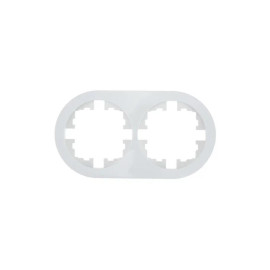 Рамка 2-м OSEN горизонт. круглая бел. LEZARD 744-0200-147