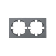 Рамка 2-м OSEN горизонт. квадрат сер. матов. LEZARD 743-7400-147