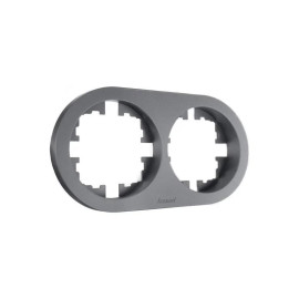 Рамка 2-м OSEN горизонт. круглая сер. матов. LEZARD 744-7400-147