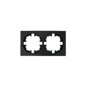 Рамка 2-м OSEN горизонт. квадрат черн. бархат LEZARD 743-4200-147