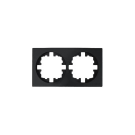 Рамка 2-м OSEN горизонт. квадрат черн. бархат LEZARD 743-4200-147