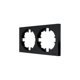 Рамка 2-м OSEN горизонт. квадрат черн. бархат LEZARD 743-4200-147