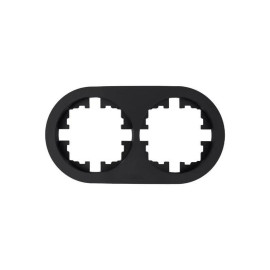 Рамка 2-м OSEN горизонт. круглая черн. бархат LEZARD 744-4200-147