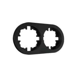 Рамка 2-м OSEN горизонт. круглая черн. бархат LEZARD 744-4200-147