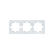 Рамка 3-м OSEN горизонт. квадрат бел. LEZARD 743-0200-148