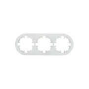 Рамка 3-м OSEN горизонт. круглая бел. LEZARD 744-0200-148