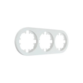 Рамка 3-м OSEN горизонт. круглая бел. LEZARD 744-0200-148