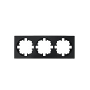 Рамка 3-м OSEN горизонт. квадрат черн. бархат LEZARD 743-4200-148