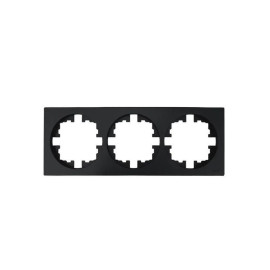 Рамка 3-м OSEN горизонт. квадрат черн. бархат LEZARD 743-4200-148