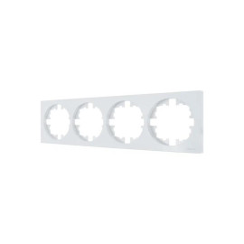 Рамка 4-м OSEN горизонт. квадрат бел. LEZARD 743-0200-149
