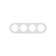 Рамка 4-м OSEN горизонт. круглая бел. LEZARD 744-0200-149