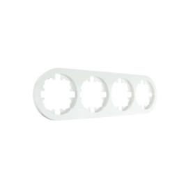 Рамка 4-м OSEN горизонт. круглая бел. LEZARD 744-0200-149