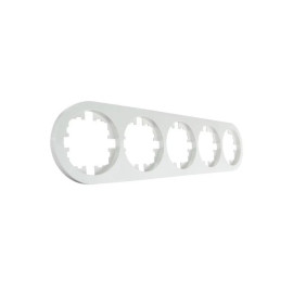 Рамка 5-м OSEN горизонт. круглая бел. LEZARD 744-0200-150