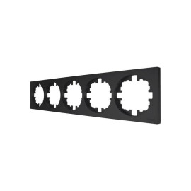 Рамка 5-м OSEN горизонт. квадрат черн. бархат LEZARD 743-4200-150