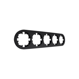 Рамка 5-м OSEN горизонт. круглая черн. бархат LEZARD 744-4200-150