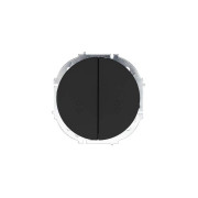 Выключатель проходной 2-кл. СП OSEN 10А IP20 механизм черн. бархат LEZARD 743-4288-106