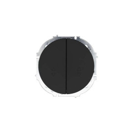 Выключатель проходной 2-кл. СП OSEN 10А IP20 механизм черн. бархат LEZARD 743-4288-106