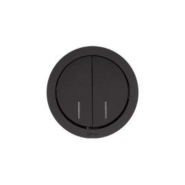 Выключатель 2-кл. СП OSEN 10А IP20 с подсветкой механизм черн. бархат LEZARD 743-4288-112