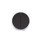 Выключатель 2-кл. СП OSEN 10А IP20 механизм черн. бархат LEZARD 743-4288-101