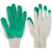Перчатки вязаные с резиновой заливкой наладонника х/б 12470